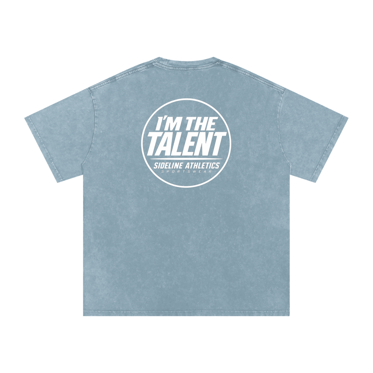 I'M THE TALENT Washed Oversized Cotton T-Shirt