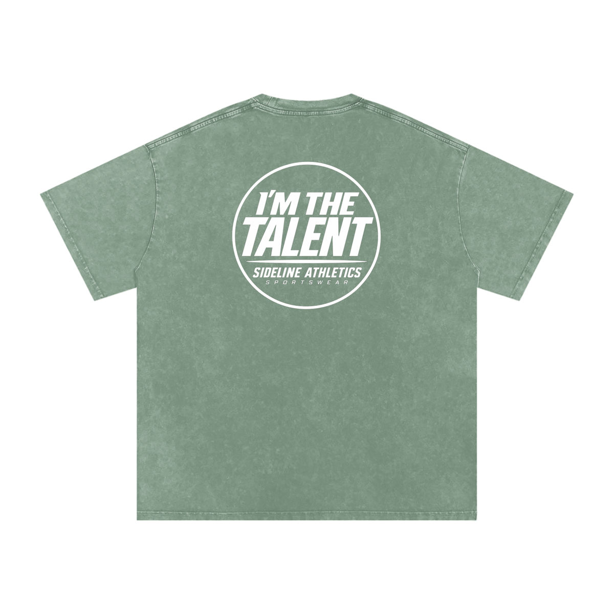 I'M THE TALENT Washed Oversized Cotton T-Shirt