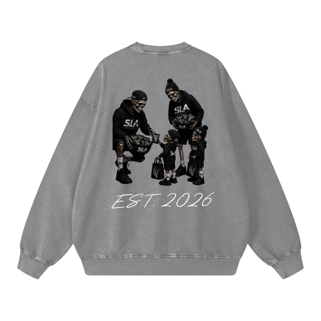 Professional Snack Dealerz Washed SLA Oversized Sweatshirt