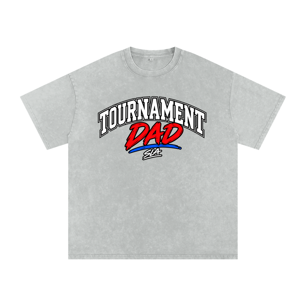 Tournament Dad Washed Oversized Cotton T-Shirt