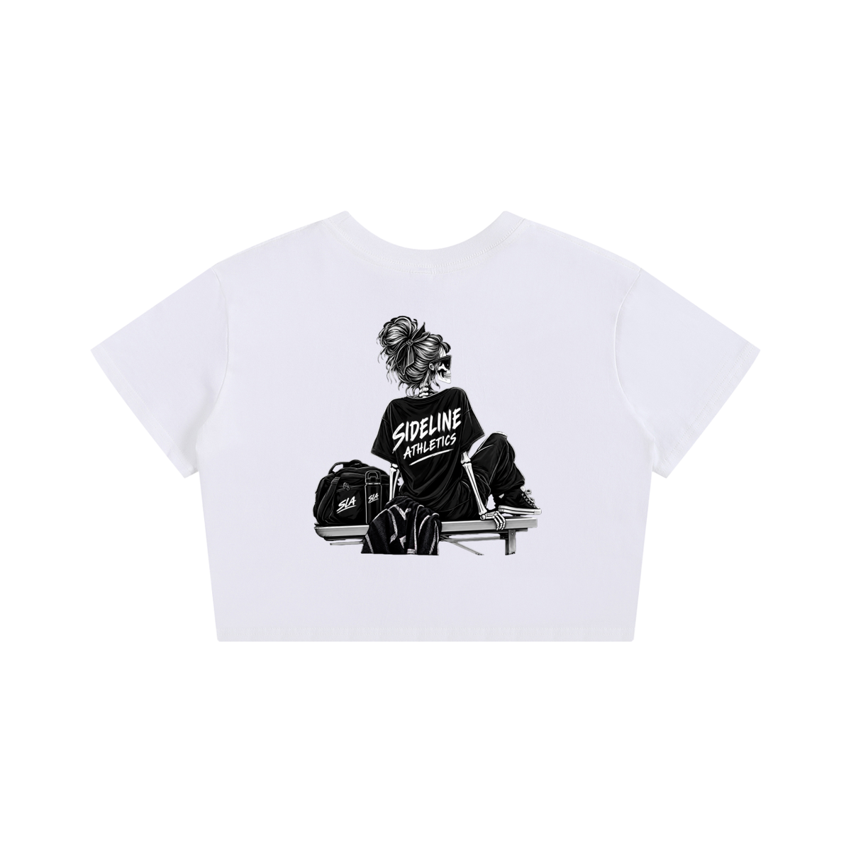 Women's Baby Tee Skeleton T-Shirt