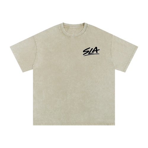 Ask Mom Washed Oversized Cotton T-Shirt