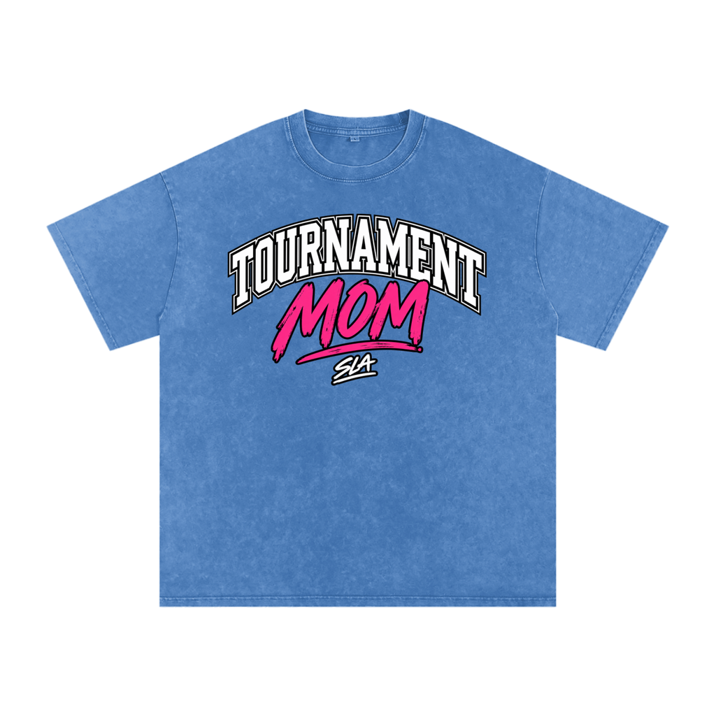 Tournament Mom Washed Oversized Cotton T-Shirt