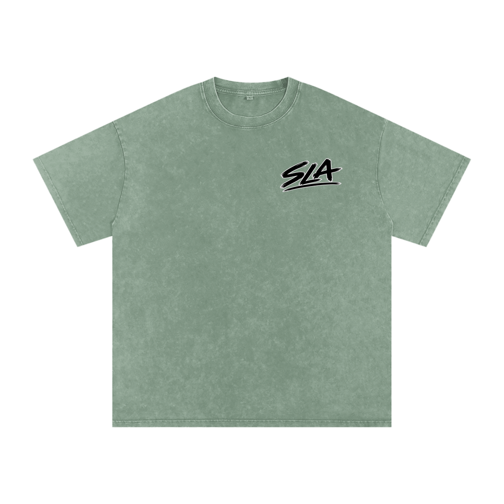 Ask Mom Washed Oversized Cotton T-Shirt