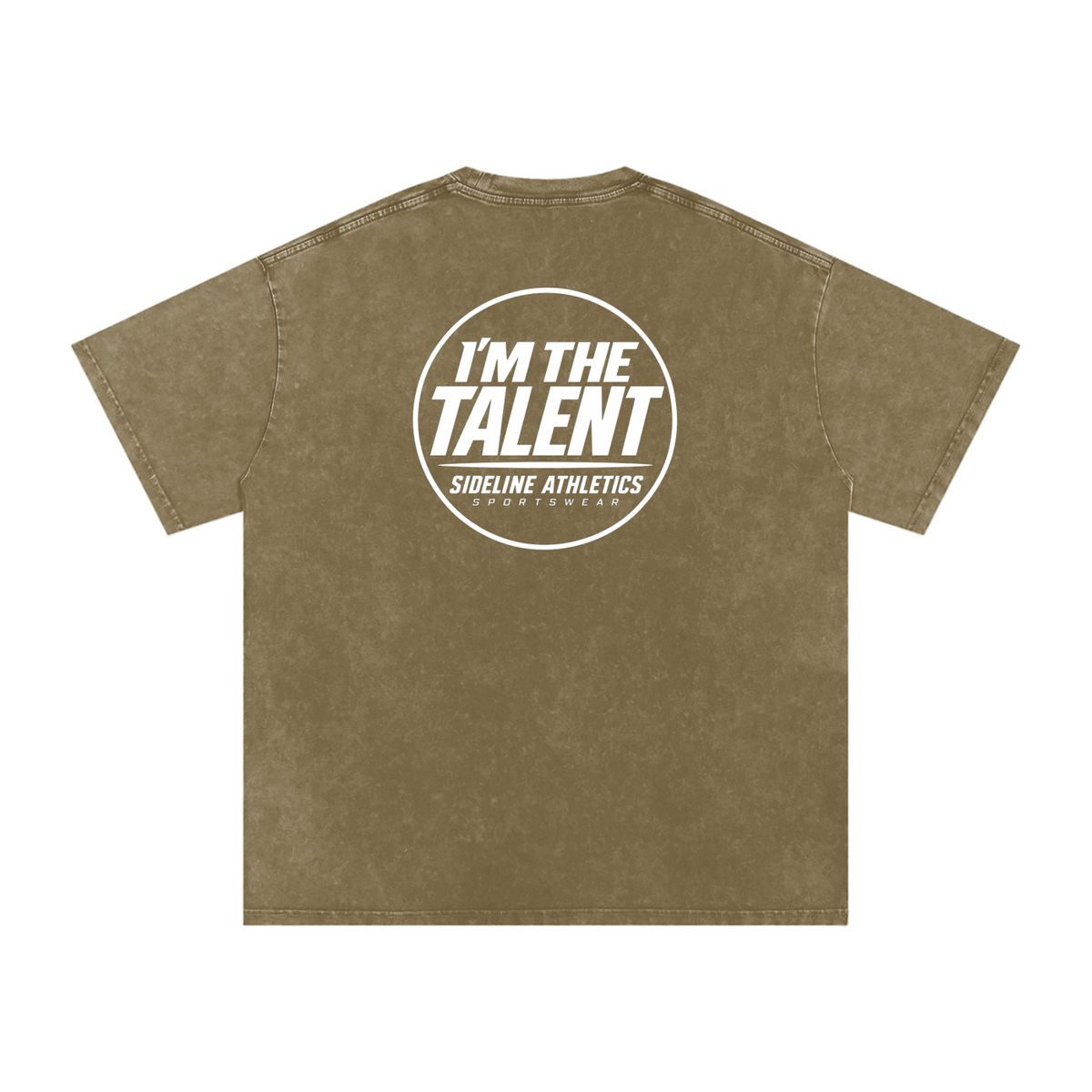 I'M THE TALENT Washed Oversized Cotton T-Shirt