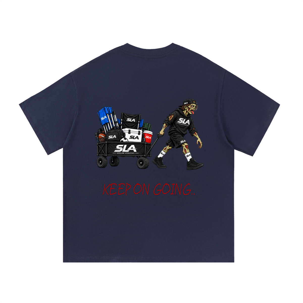 Men’s ZOMBIE Wagon Pull Cotton T-Shirt