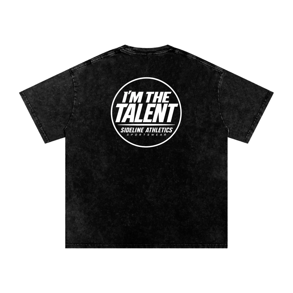 I'M THE TALENT Washed Oversized Cotton T-Shirt