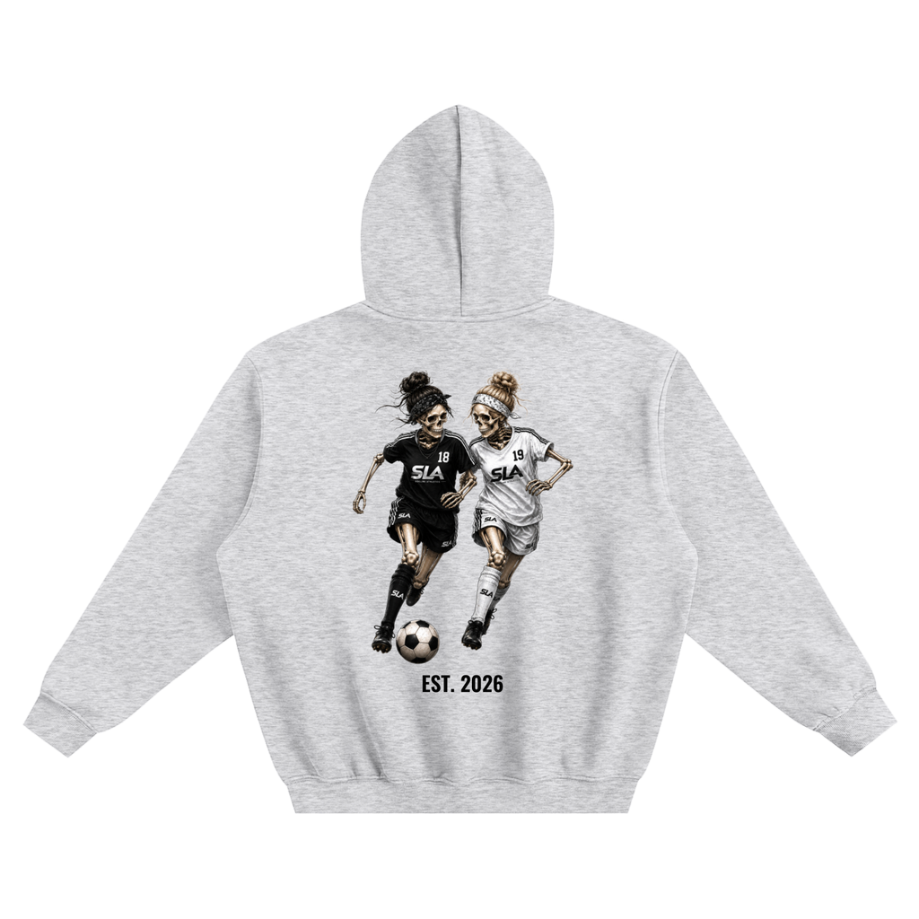 Women's Soccer Bestie Fleeced Boxy Hoodie