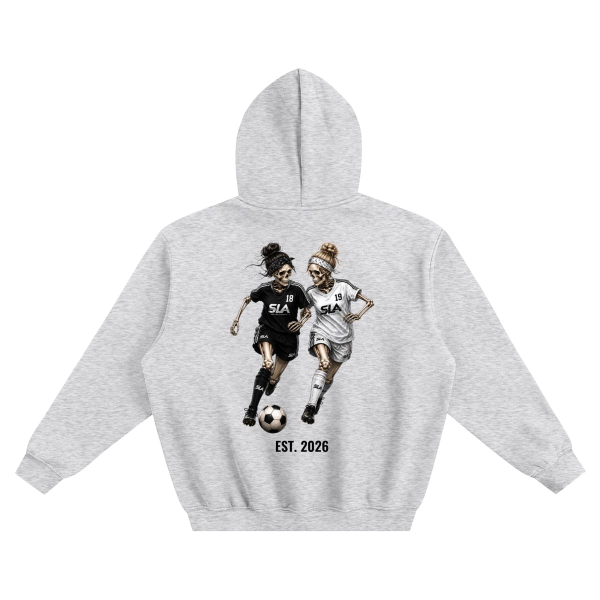 Women's Soccer Bestie Fleeced Boxy Hoodie