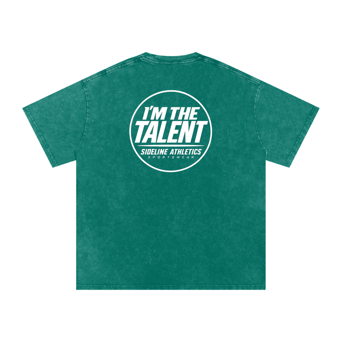 I'M THE TALENT Washed Oversized Cotton T-Shirt