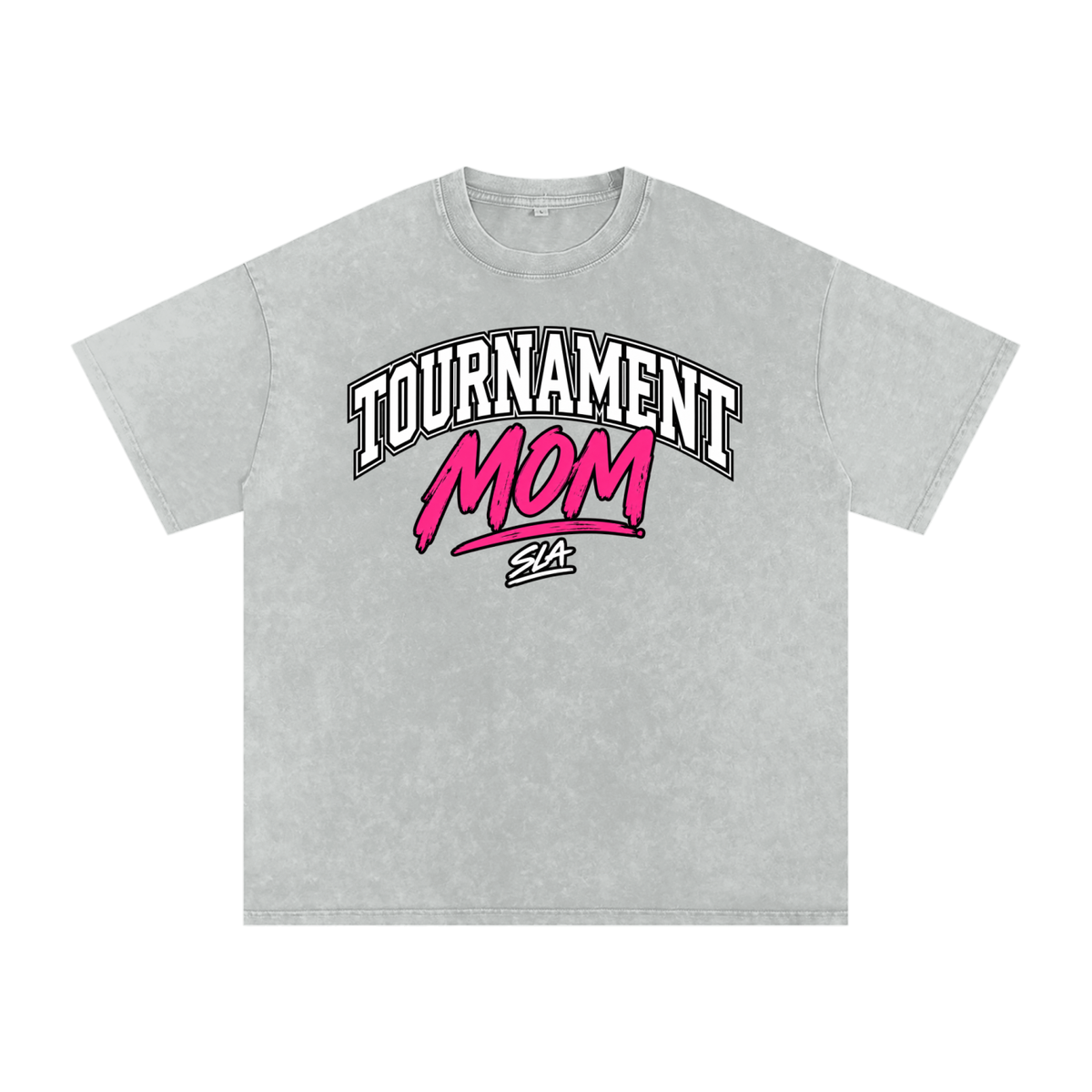 Tournament Mom Washed Oversized Cotton T-Shirt